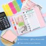 Budget Binder Notebook - PU Leather Ring Binder with 12 Zippered Cash Envelopes and 12 Expense Budget Sheet, Portable A6 Binder Planner Budget Wallet for Budgeting and Saving Money, 27Pcs (FREE POSTAGE) Image 6