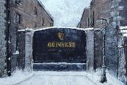 Guinness Storehouse in Snow - in soft pastel