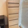 IKEA MALM 6 Drawer Chest with Mirror,Almost New Image 4