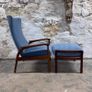Mid-century Greaves & Thomas Lounge Chair With Complementary Ottoman Image 6