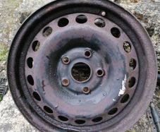 15" Vw steel rim 6Jx, 15xH2,5 STUD, ET47, 1K0601,027C, (T2 stamped on inside)