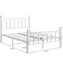 Double Bed Frame with Headboard and Footboard,Metal Platform Bed Frame Double Bed With Storage No Box Spring Needed,Strong Steel Slat Support/Mattress Base/White Image 9