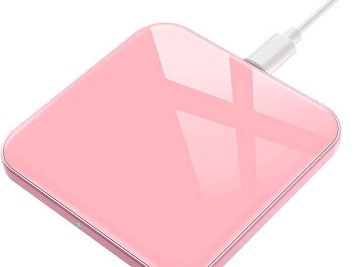 Wireless Charger, Qi-Certified 15W Max Fast Wireless Charging Pad Compatible with iPhone 14/13/12/12 Pro/11/11 Pro Max/XS Max/XR/XS/X/8, Galaxy S20/S10/S9/S8, AirPods Pro, White MULTIPLE COLOURS AVAILABLE (FREE POSTAGE)
