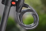 100% Brand-new bicycle lock stainless steel cable coil with mounting bracket