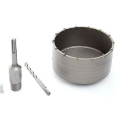 Hollow Core Drill Bit 100mm with SDS Plus Adapter / Concrete Hole Saw
