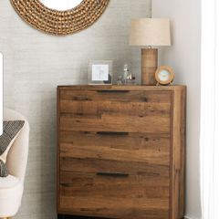Bronx Oak Effect Corner Chest of Drawers Next