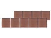 Garden Fence WPC 1564x186 cm Brown
