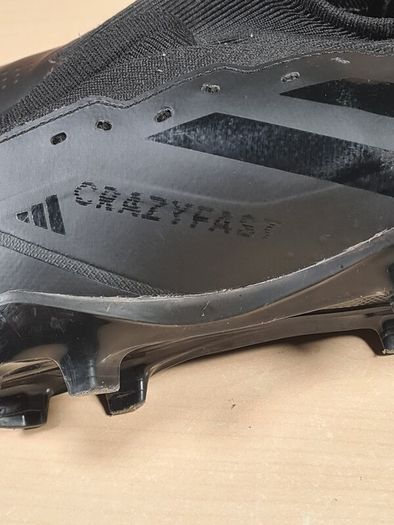 ADIDAS X CRAZYFAST 3 football boots FG firm ground BLACK size UK 7 EU 41