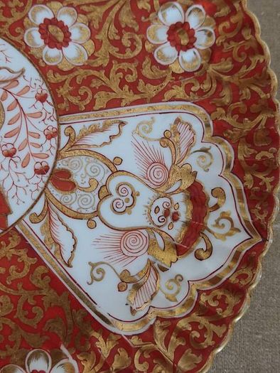 Antique 142 years old hand painted plate Copeland , England 1883
