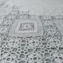 Crochet Lace Square Table Cloth Image 5