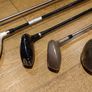 Golf Clubs with Golf Bag and Cart. Image 9