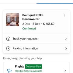 Hotel Stay in Vienna 3 nights, 2 to 5 December Double Room