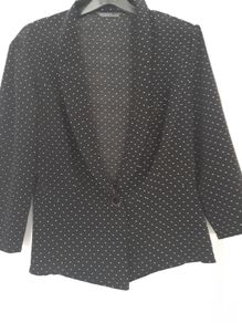 blazer black & white