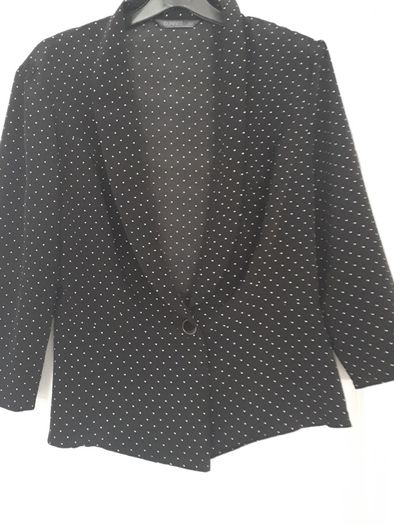 blazer black & white
