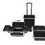 Multi-function 4 in 1 Beauty Cosmetic makeup nail hairdressing Beauty Case black Vanity Trolley Image 5