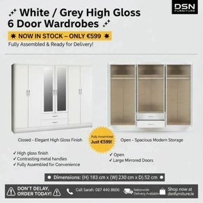 6 Door Wardrobes