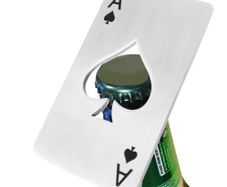 Twitfish Ace Of Spades Card Stainless Steel Bottle Opener