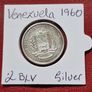 1960 Venezuela 2 Bolivares Silver coin Image 4