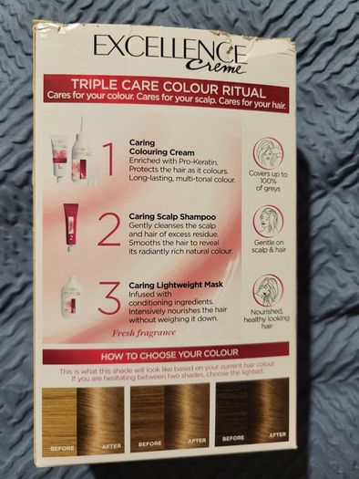 Hair colour no. 7 Natural Dark Blonde