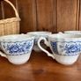 Vintage Myott Melody Fine Ironstone Set of Four Teacups Image 3