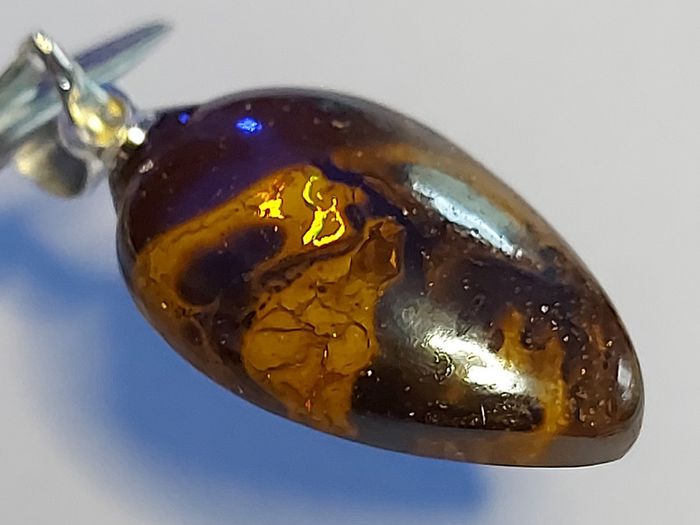 Australian Koroit Boulder Opal Pendant 7.45 ct on 925 Silver