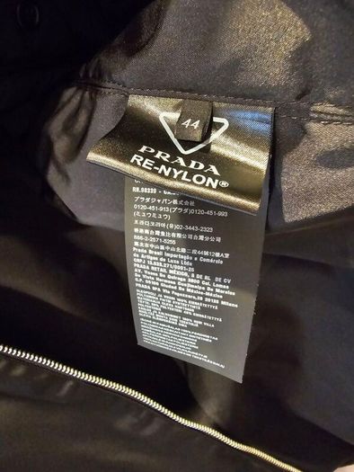 Genuine Men Prada Black Re-Nylon Blouson Jacket size 44