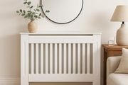 White Radiator Cover Cabinet Stylish Wooden Heater Cover with Shelf, Modern Radiator Cabinet for Living Room, Bedroom &amp; Hallway  Safe  Practical Home Furniture Medium