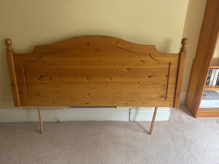 Pine headboard