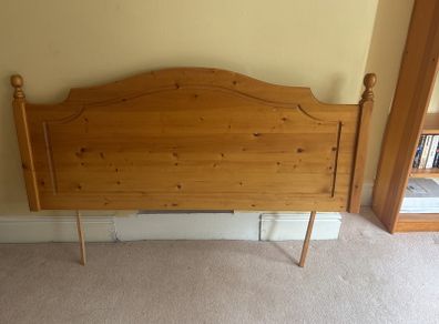 Pine headboard