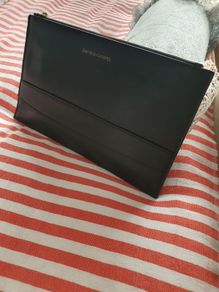 handbag black smyth & canova clutch