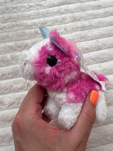 Little Live Pets Scruff-a-lots Cutie Cuts Series 2 Pink Unicorn Soft Plush approx. 11 cm. Used Please see photos