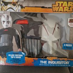 NEW Star Wars Rebels The Inquisitor Deluxe Costume & Mask (Size 4-6)
