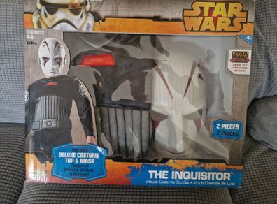 NEW Star Wars Rebels The Inquisitor Deluxe Costume & Mask (Size 4-6)