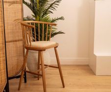 4 Natural Elm EZ Living Barstools ASKING PRICE DROP