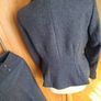 Stunning Hobbs Fully Lined Pure Wool Navy Trouser Suit 10-12 Image 7