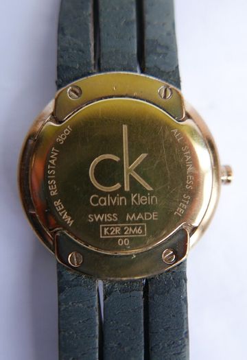 Ladies Brown Tassel Leather Rose-Gold Swiss Calvin Klein Designer Watch K2R 256