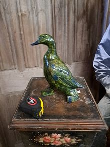 Vintage Painted Resin Duck