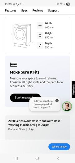 Samsung washing machine