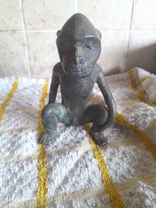 old bronze monkey
