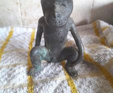 old bronze monkey