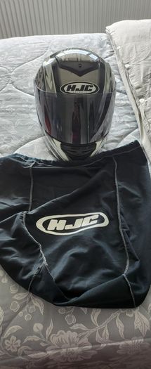 motorcycle helmet and some gear
