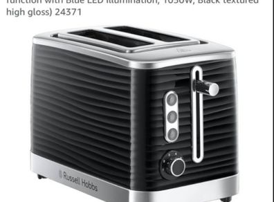 Inspire Black 2 Slice Toaster New