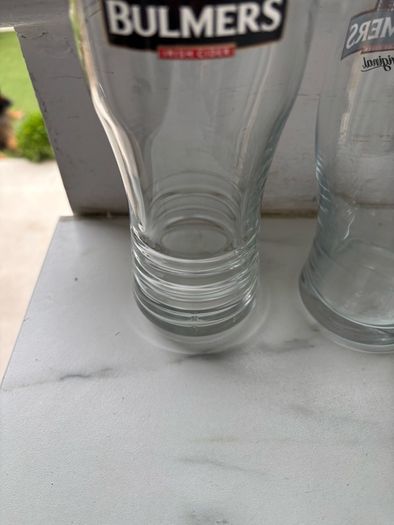 Bulmers 1 pint glass x2