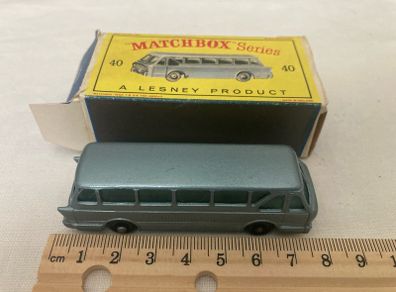 Matchbox 40b. Leyland long distance tiger coach. Mint in box. 1961
