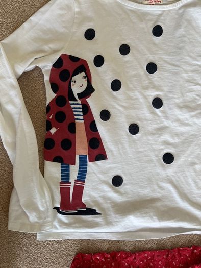 Sfera trousers ladybird and DPAM ladybird top size 11/12 years
