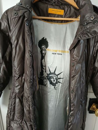 Frieda & Freddies New York Brown Puffer Coat.