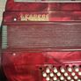 Vintage Settimio Soprani 80 Bass Piano Accordion, Red Pearl, Made in Italy, with Case Image 6