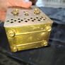 Antique French Carriage Clock Tischuhr Era Likely dating from 1880 to 1900 Material Brass Casing with a white dial and black numerals, Image 5
