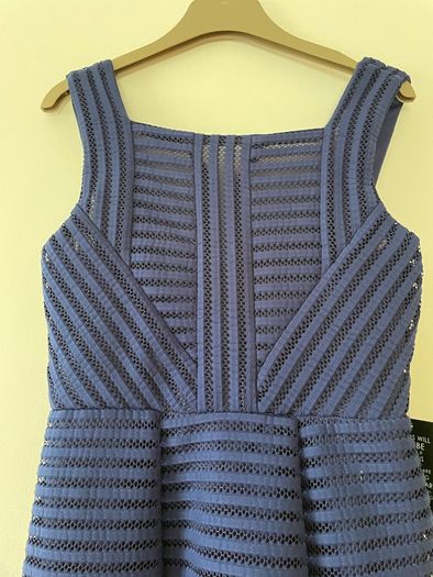Stunning Marc Angelo Navy Occasion dress size 10 New with tags