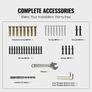 Outdoor Stair Railing, Fits for 1-4 Steps Transitional Wrought Iron Handrail, Adjustable Exterior Stair Railing, Handrails for Concrete Steps with Installation Kit, Matte Black Outdoor Handrail Image 4